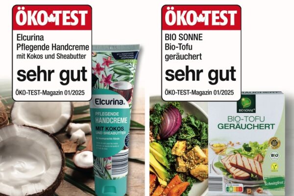 ÖKO-TEST 1/25 lobt NORMA: Prädikat „sehr gut“ für Räuchertofu von BIO SONNE und Handcreme von ELCURINA / Erneut Best-Bewertungen für zwei NORMA-Eigenmarken